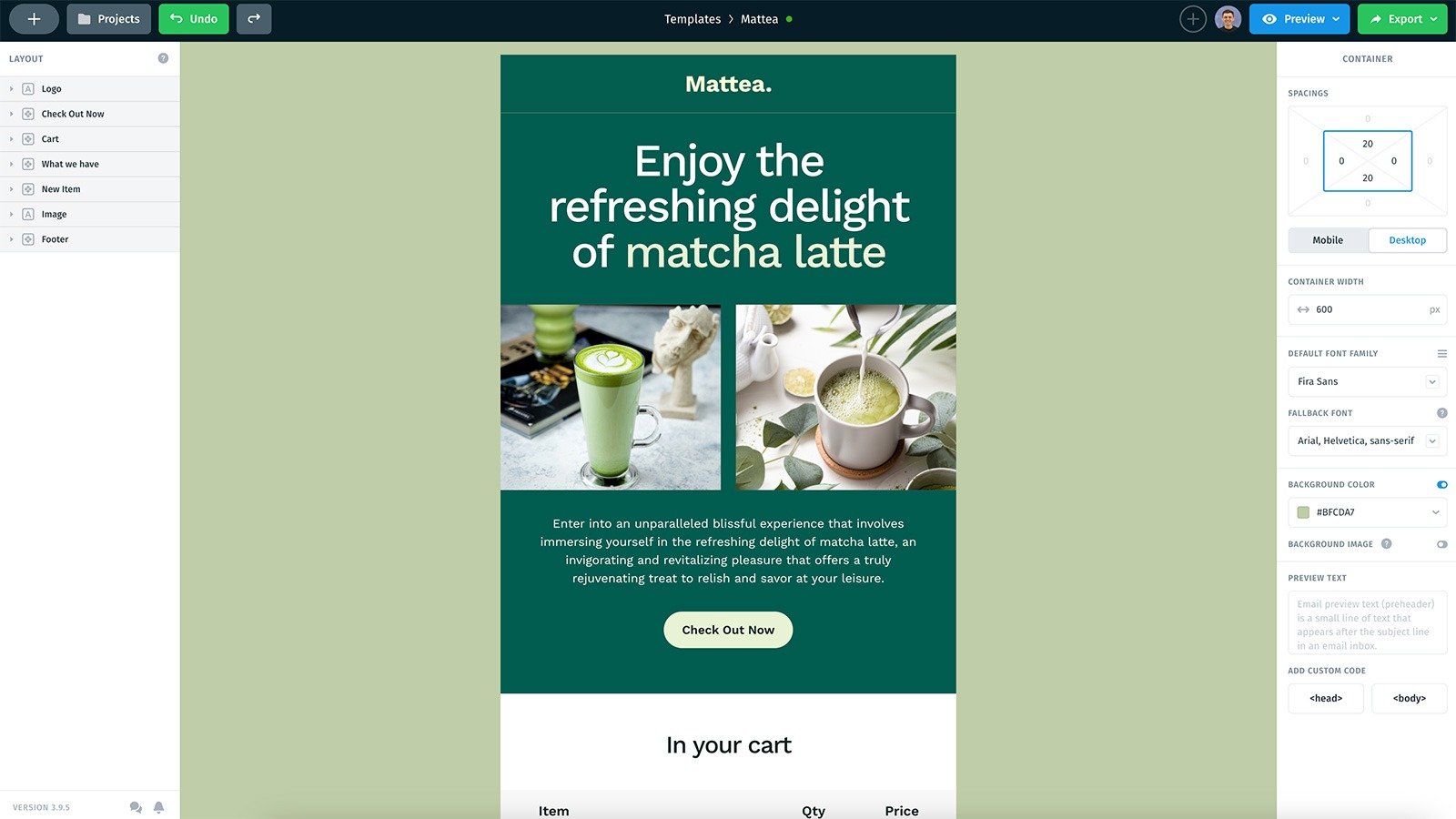 Create email templates